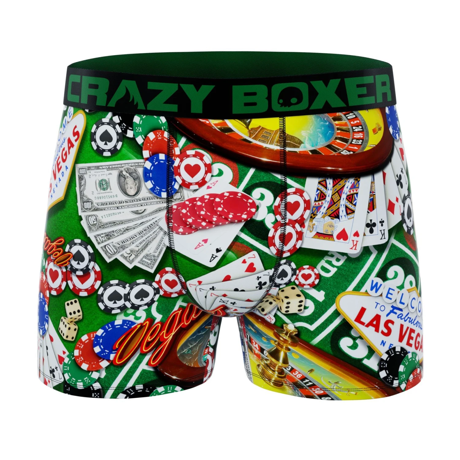 CRAZYBOXER Casino In Vegas Men's Boxer Briefs (2 Pack) 6 CRAZYBOXER Casino In Vegas Men's Boxer Briefs (2 Pack) - Image 4