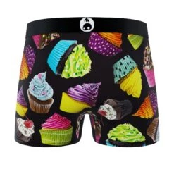CRAZYBOXER Cupcakes And Cocktails Men's Boxer Briefs (3 Pack) -Crazyboxer Sales Store CBCAS0101X3A2 2