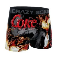 CRAZYBOXER Coca Cola Splash Men's Boxer Briefs -Crazyboxer Sales Store CBCOC0101SPLA 3