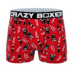 CRAZYBOXER Coca Cola Men's Boxer Briefs (2 Pack) -Crazyboxer Sales Store CBCOC0101X2A1 3