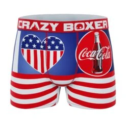 CRAZYBOXER Coca Cola Addicted Men's Boxer Briefs (3 Pack) -Crazyboxer Sales Store CBCOC0101X3A2 5