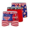 CRAZYBOXER Coca Cola Addicted Men's Boxer Briefs (3 Pack)