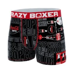 CRAZYBOXER Coca-Cola Zero Men's Boxer Briefs (Creative Packaging) 11 CRAZYBOXER Coca-Cola Zero Men's Boxer Briefs (Creative Packaging) -Crazyboxer Sales Store CBCOC0101ZERON 4