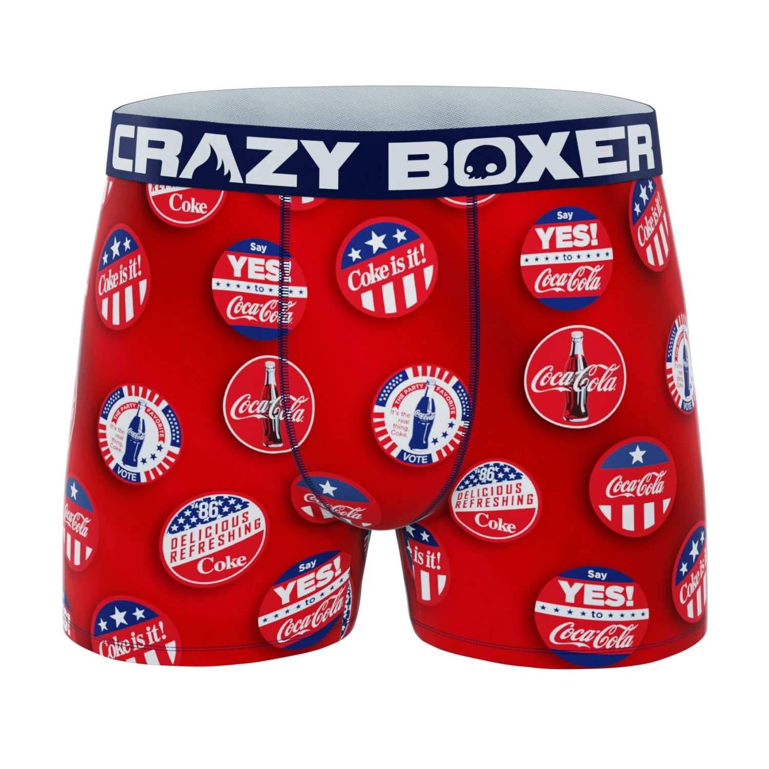 CRAZYBOXER Coca Cola Badges Men's Boxer Briefs (Creative Packaging) 4 CRAZYBOXER Coca Cola Badges Men's Boxer Briefs (Creative Packaging) - Image 2