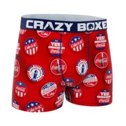 CRAZYBOXER Coca Cola Badges Men's Boxer Briefs (Creative Packaging) 10 CRAZYBOXER Coca Cola Badges Men's Boxer Briefs (Creative Packaging) -Crazyboxer Sales Store CBCOC01BADGN2 3
