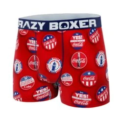 CRAZYBOXER Coca Cola Badges Men's Boxer Briefs (Creative Packaging) 11 CRAZYBOXER Coca Cola Badges Men's Boxer Briefs (Creative Packaging) -Crazyboxer Sales Store CBCOC01BADGN2 4