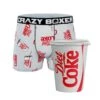 CRAZYBOXER Coca-Cola Diet Coke Men's Boxer Briefs (Creative Packaging) -Crazyboxer Sales Store CBCOC01DIETN 0