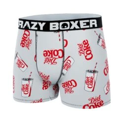 CRAZYBOXER Coca-Cola Diet Coke Men's Boxer Briefs (Creative Packaging) -Crazyboxer Sales Store CBCOC01DIETN 4