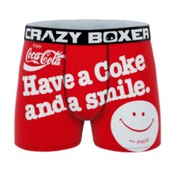 CRAZYBOXER Coca-Cola Have A Coke And A Smile Men's Boxer Briefs (Tin)