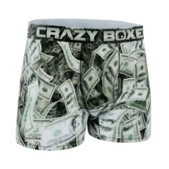 CRAZYBOXER Men's Dollars Men's Boxer Briefs -Crazyboxer Sales Store CBCSH01CASH 3