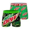 CRAZYBOXER Mtn Dew Logo Men's Boxer Briefs (2 Pack) -Crazyboxer Sales Store CBDEW0101X2A1 1