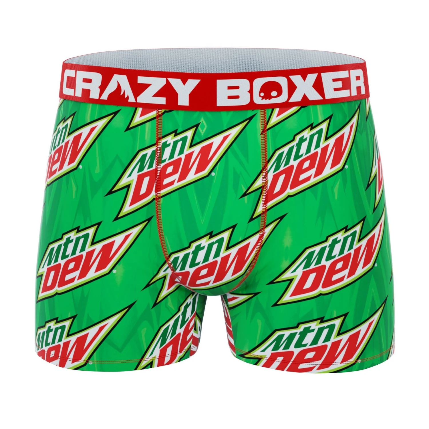 CRAZYBOXER Mtn Dew Logo Men's Boxer Briefs (2 Pack) 4 CRAZYBOXER Mtn Dew Logo Men's Boxer Briefs (2 Pack) - Image 2