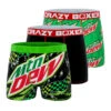 CRAZYBOXER Mtn Dew Logo Men's Boxer Briefs (3 Pack) -Crazyboxer Sales Store CBDEW0101X3A1 1