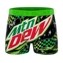 CRAZYBOXER Mtn Dew Logo Men's Boxer Briefs (3 Pack) 14 CRAZYBOXER Mtn Dew Logo Men's Boxer Briefs (3 Pack) -Crazyboxer Sales Store CBDEW0101X3A1 8