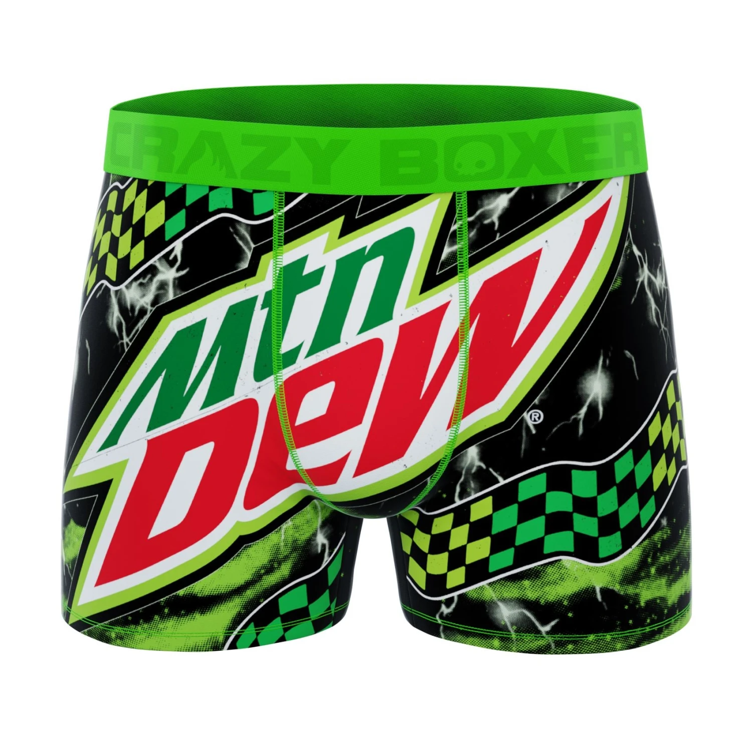 CRAZYBOXER Mtn Dew Logo Men's Boxer Briefs (3 Pack) 8 CRAZYBOXER Mtn Dew Logo Men's Boxer Briefs (3 Pack) - Image 6