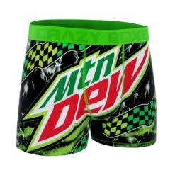 CRAZYBOXER Moutain Dew Men's Boxer Briefs -Crazyboxer Sales Store CBDEW0102BOLT 3
