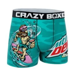 CRAZYBOXER Mountain Dew Baja Blast Men's Boxer Briefs -Crazyboxer Sales Store CBDEW0103BAJAH 3