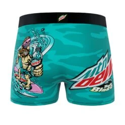 CRAZYBOXER Mountain Dew Baja Blast Men's Boxer Briefs (Creative Packaging) -Crazyboxer Sales Store CBDEW0103BAJAN 2