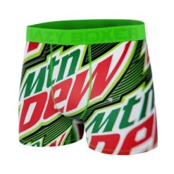 CRAZYBOXER Mountain Dew Logo Men's Boxer Briefs (Creative Packaging) -Crazyboxer Sales Store CBDEW0103CAN2N 4