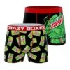 CRAZYBOXER Mountain Dew Logo Men's Boxer Briefs (2 Pack) -Crazyboxer Sales Store CBDEW0103X2A1 5