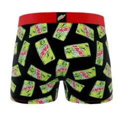 CRAZYBOXER Mountain Dew Logo Men's Boxer Briefs (3 Pack) -Crazyboxer Sales Store CBDEW0103X3A1W 6