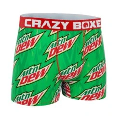 CRAZYBOXER Moutain Dew Logo Men's Boxer Briefs -Crazyboxer Sales Store CBDEW01LOGO 3
