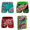 CRAZYBOXER Mountain Dew Flavors Men's Boxer Briefs 3 Pack (Creative Packaging) -Crazyboxer Sales Store CBDEW01X3A5N 0