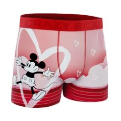 CRAZYBOXER Disney Mickey Love Men's Boxer Briefs -Crazyboxer Sales Store CBDIS0102HUGS 3