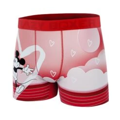 CRAZYBOXER Disney Mickey Love Men's Boxer Briefs -Crazyboxer Sales Store CBDIS0102HUGS 4