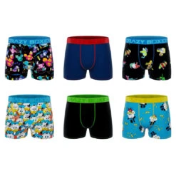 CRAZYBOXER Disney Classic Faces Men's Boxer Briefs (6 Pack)