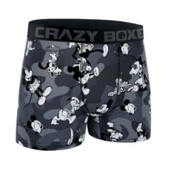 CRAZYBOXER Disney Classic Black Men's Boxer Briefs 8 CRAZYBOXER Disney Classic Black Men's Boxer Briefs -Crazyboxer Sales Store CBDIS0105BLAK 3