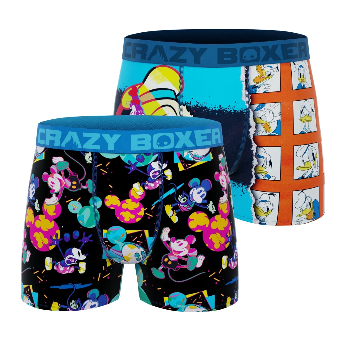 CRAZYBOXER Disney Donald Pop Art Men's Boxer Briefs(2 Pack) 3 CRAZYBOXER Disney Donald Pop Art Men's Boxer Briefs(2 Pack)