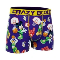 CRAZYBOXER Disney Basketball Men's Boxer Briefs 8 CRAZYBOXER Disney Basketball Men's Boxer Briefs -Crazyboxer Sales Store CBDIS0108BASK 3