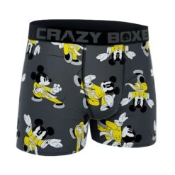 CRAZYBOXER Disney Ninja Mickey Men's Boxer Briefs -Crazyboxer Sales Store CBDIS0108FIGH 3