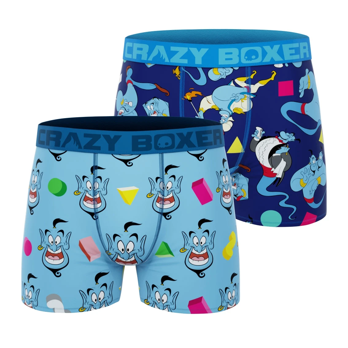 CRAZYBOXER Disney Genie - Aladdin Men's Boxer Briefs (2 Pack) 3 CRAZYBOXER Disney Genie - Aladdin Men's Boxer Briefs (2 Pack)