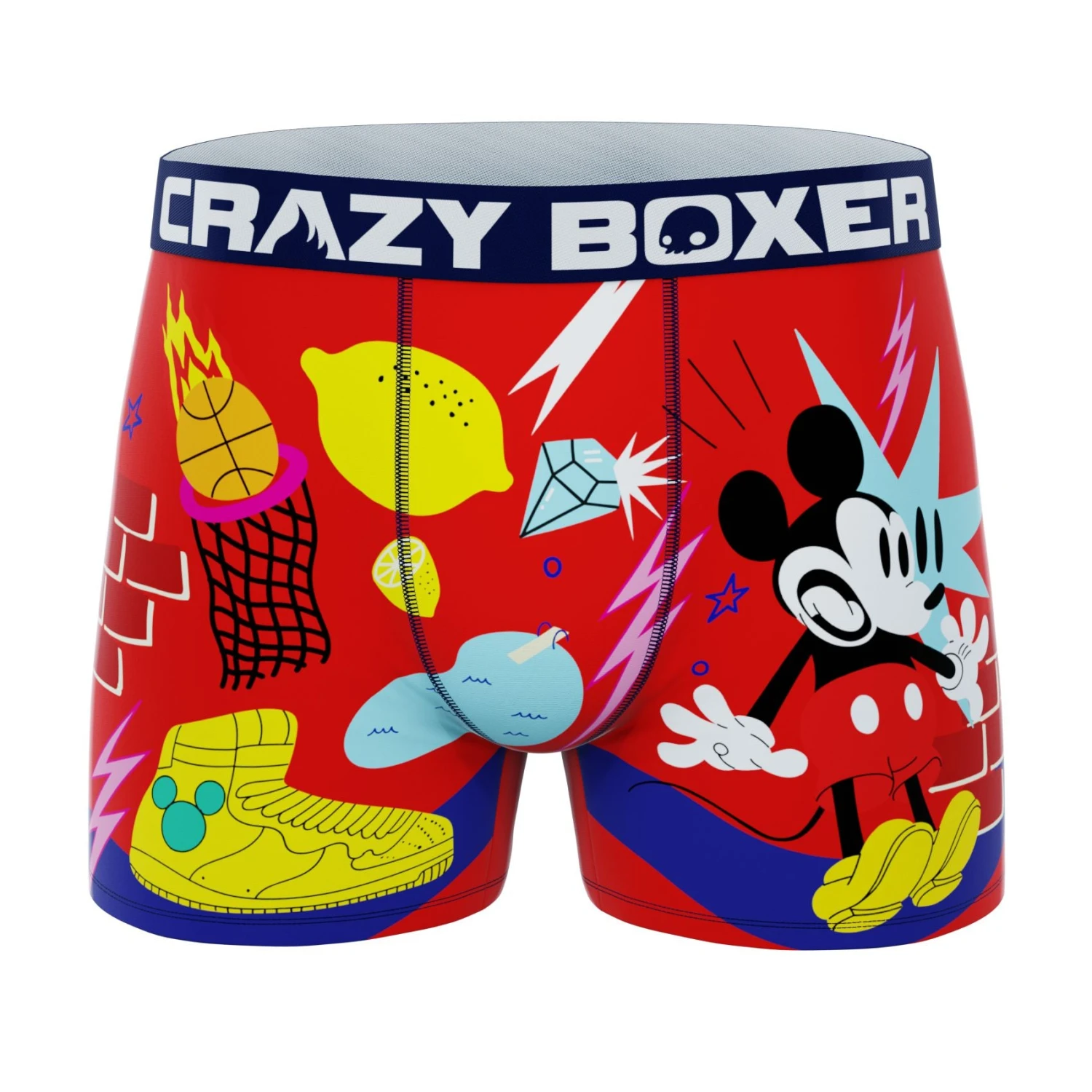 CRAZYBOXER Disney Mickey Mouse Men's Boxer Briefs 3 CRAZYBOXER Disney Mickey Mouse Men's Boxer Briefs