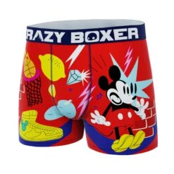 CRAZYBOXER Disney Mickey Mouse Men's Boxer Briefs 9 CRAZYBOXER Disney Mickey Mouse Men's Boxer Briefs -Crazyboxer Sales Store CBDIS0109BASK 4