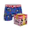 CRAZYBOXER Men's Disney Mickey Valentine Breathable Soft Boxer Briefs (Creative Packaging) -Crazyboxer Sales Store CBDIS0109COUPN 0