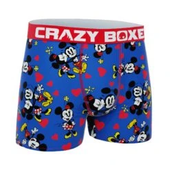 CRAZYBOXER Men's Disney Mickey Valentine Breathable Soft Boxer Briefs (Creative Packaging) -Crazyboxer Sales Store CBDIS0109COUPN 3