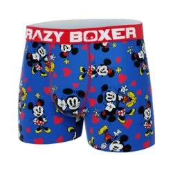 CRAZYBOXER Men's Disney Mickey Valentine Breathable Soft Boxer Briefs (Creative Packaging) -Crazyboxer Sales Store CBDIS0109COUPN 4