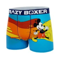CRAZYBOXER Disney Mickey Mouse Happy Men's Boxer Briefs -Crazyboxer Sales Store CBDIS0109PAIT 4