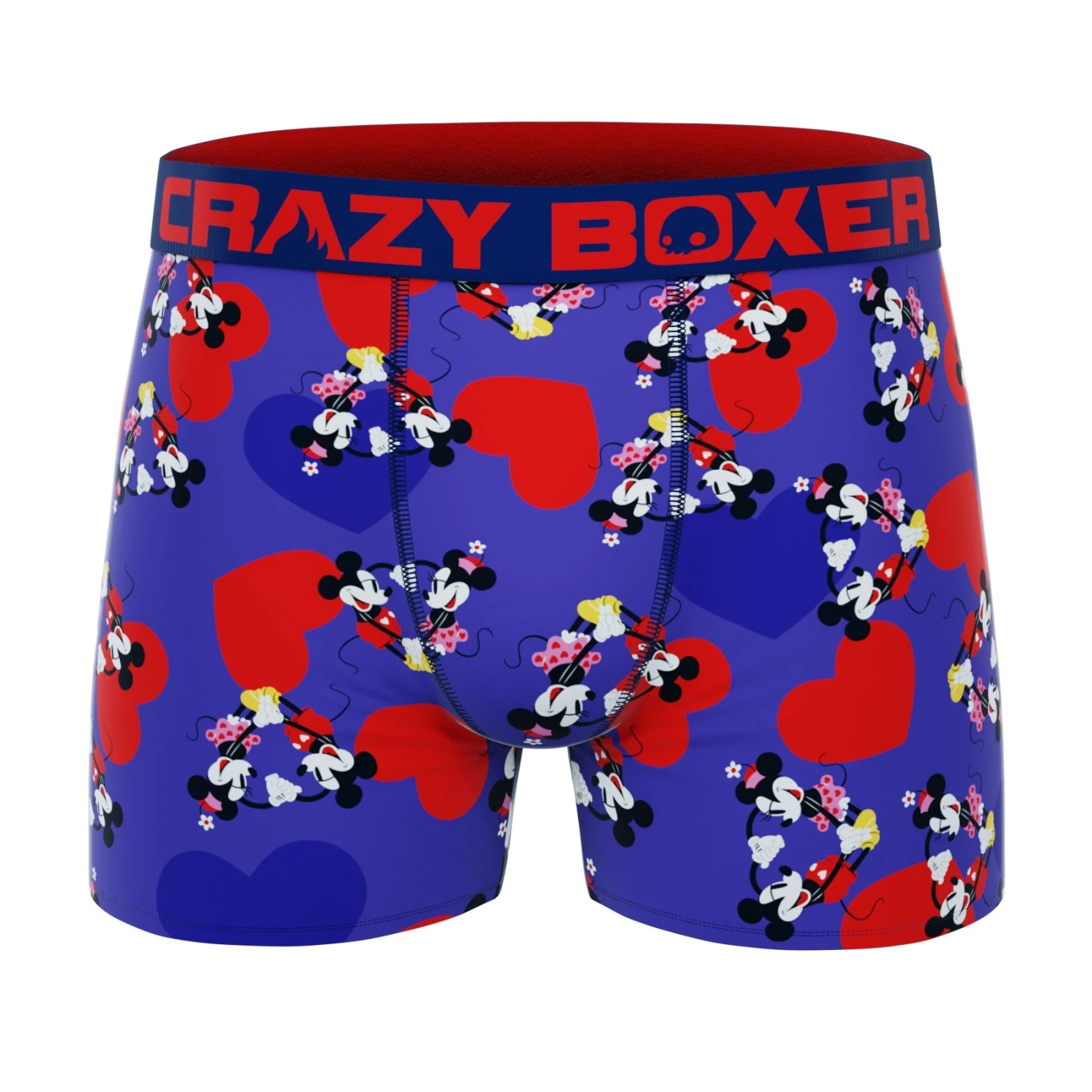CRAZYBOXER Disney Mickey Valentine Red Men's Boxer Briefs 3 CRAZYBOXER Disney Mickey Valentine Red Men's Boxer Briefs