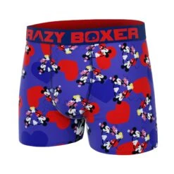 CRAZYBOXER Disney Mickey Valentine Red Men's Boxer Briefs 9 CRAZYBOXER Disney Mickey Valentine Red Men's Boxer Briefs -Crazyboxer Sales Store CBDIS0109PURP 4