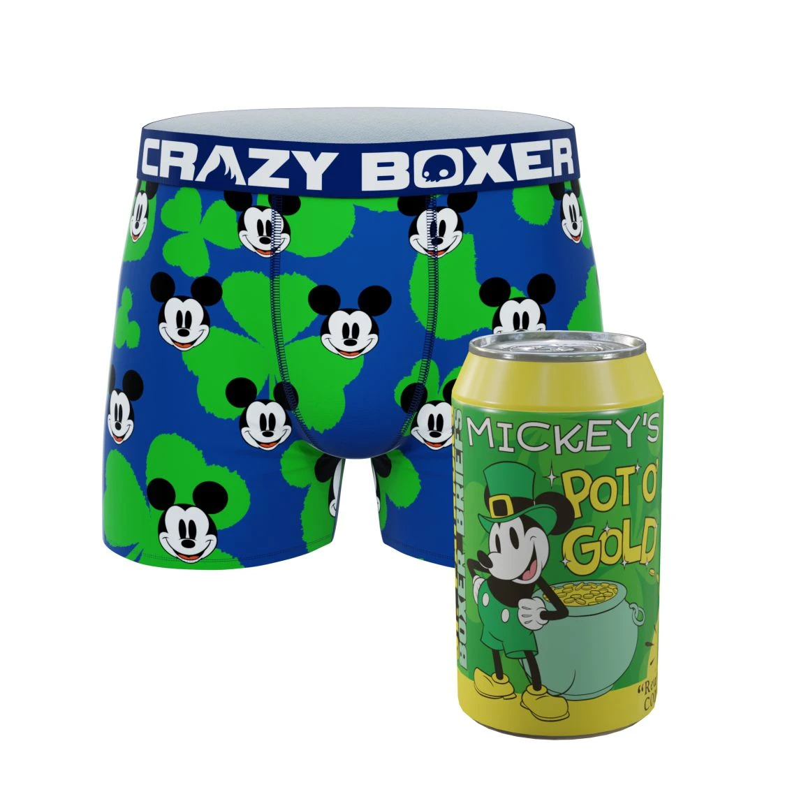 CRAZYBOXER Men's Disney St Patrick Breathable Soft Boxer Briefs (Creative Packaging) 3 CRAZYBOXER Men's Disney St Patrick Breathable Soft Boxer Briefs (Creative Packaging)