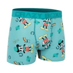 CRAZYBOXER Disney Mickey Saint Patrick Men's Boxer Briefs -Crazyboxer Sales Store CBDIS0109STPA 3