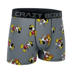 CRAZYBOXER Disney Mickey Outdoor Men's Boxer Briefs -Crazyboxer Sales Store CBDIS0110OUTD 3