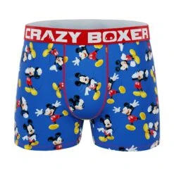 CRAZYBOXER Disney Mickey Mouse Men's Boxer Briefs (2 Pack) -Crazyboxer Sales Store CBDIS0110X2A1 1
