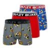 CRAZYBOXER Disney Mickey Mouse Men's Boxer Briefs (3 Pack) -Crazyboxer Sales Store CBDIS0110X3A1 8