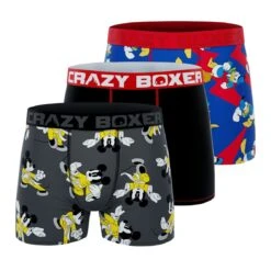 CRAZYBOXER Disney Angry Donald Men's Boxer Briefs (2 Pack)