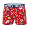 CRAZYBOXER Disney Mickey Xmas Spirit Men's Boxer Briefs -Crazyboxer Sales Store CBDIS01HOME 0